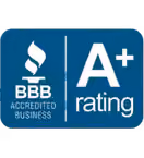 Better Business Bureau accredited business, A+ rating